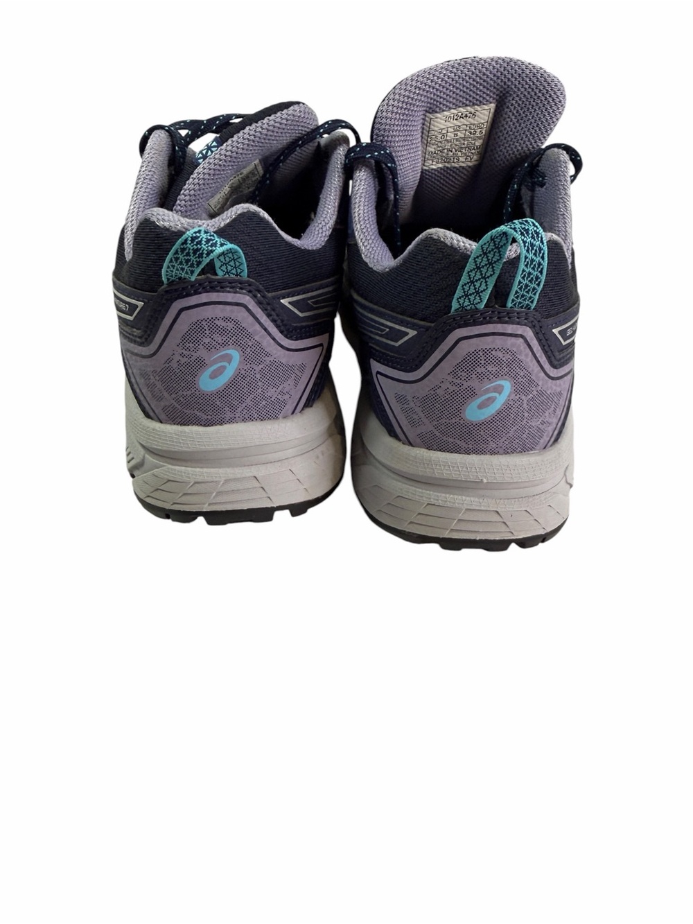 Asics Women's Navy Blue and Teal Trail Running Sneakers - Picture 4 of 6